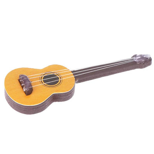 Charming 7cm Mini Wooden Guitar for Dollhouses and Fairy Gardens - ToylandEU