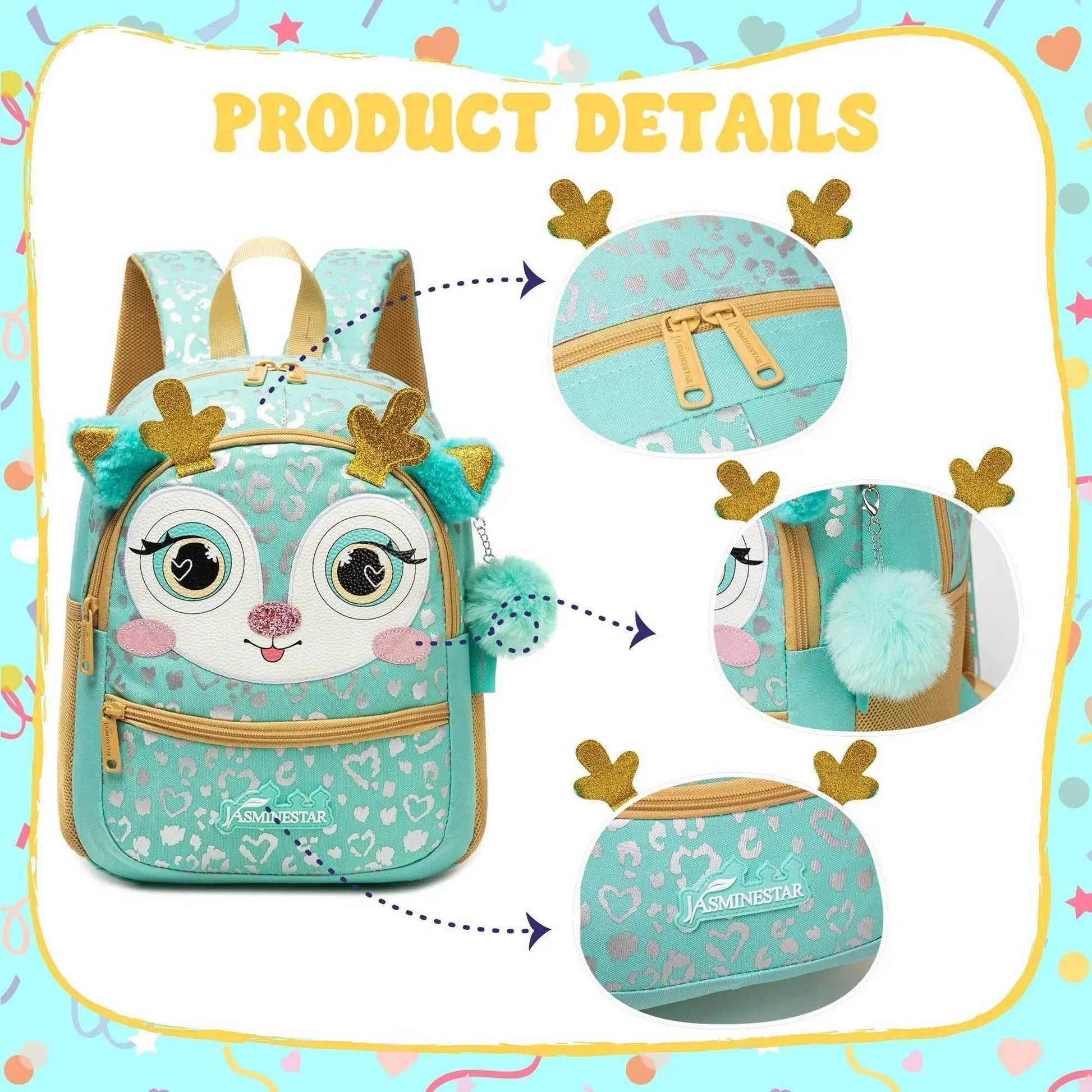  Charming Animal Print 13 Inch Kids Backpack Toyland EU -  ToylandEU™