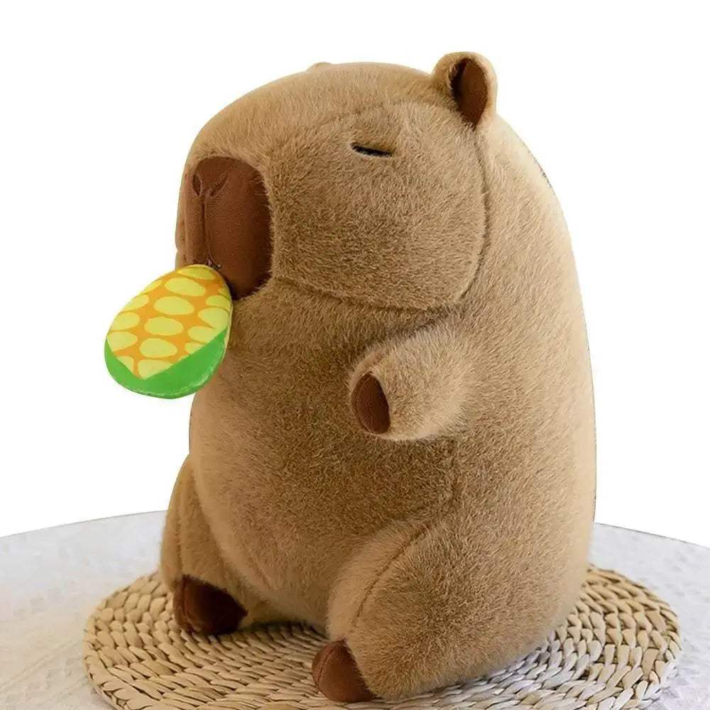 Charming Capybara Plush Pillow - Cozy Fruit Design for Home Decor - ToylandEU