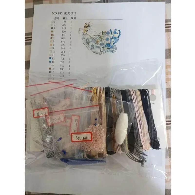  Charming Counted Cross Stitch Kit - 19-Autumn Night with Black Cat Design for Elegant Home Decor -  ToylandEU™