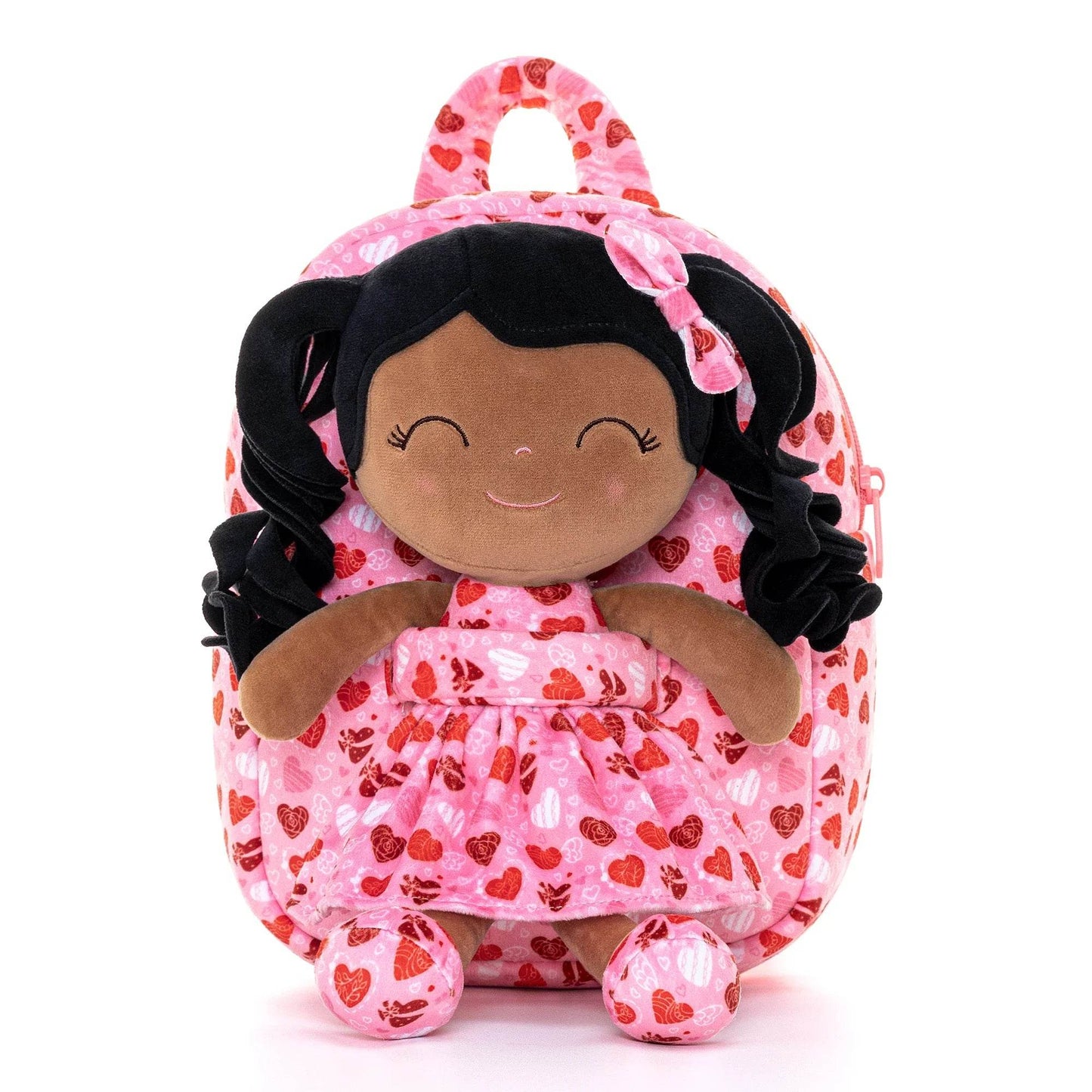 Charming Curly Hair Plush Doll Backpack - Adorable 30cm Toy for Kids - ToylandEU