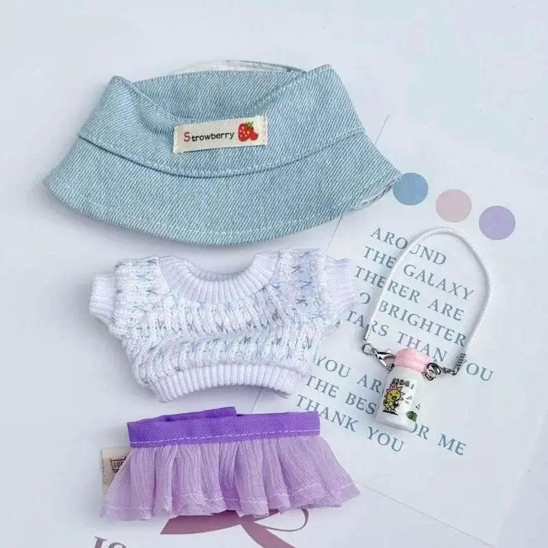  Charming Doll Accessories Set - Summer Yarn Skirt Hat -  ToylandEU™