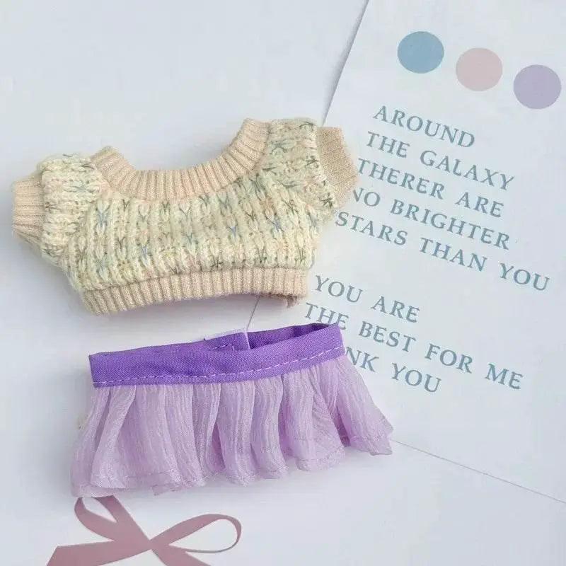  Charming Doll Accessories Set - Summer Yarn Skirt Hat -  ToylandEU™