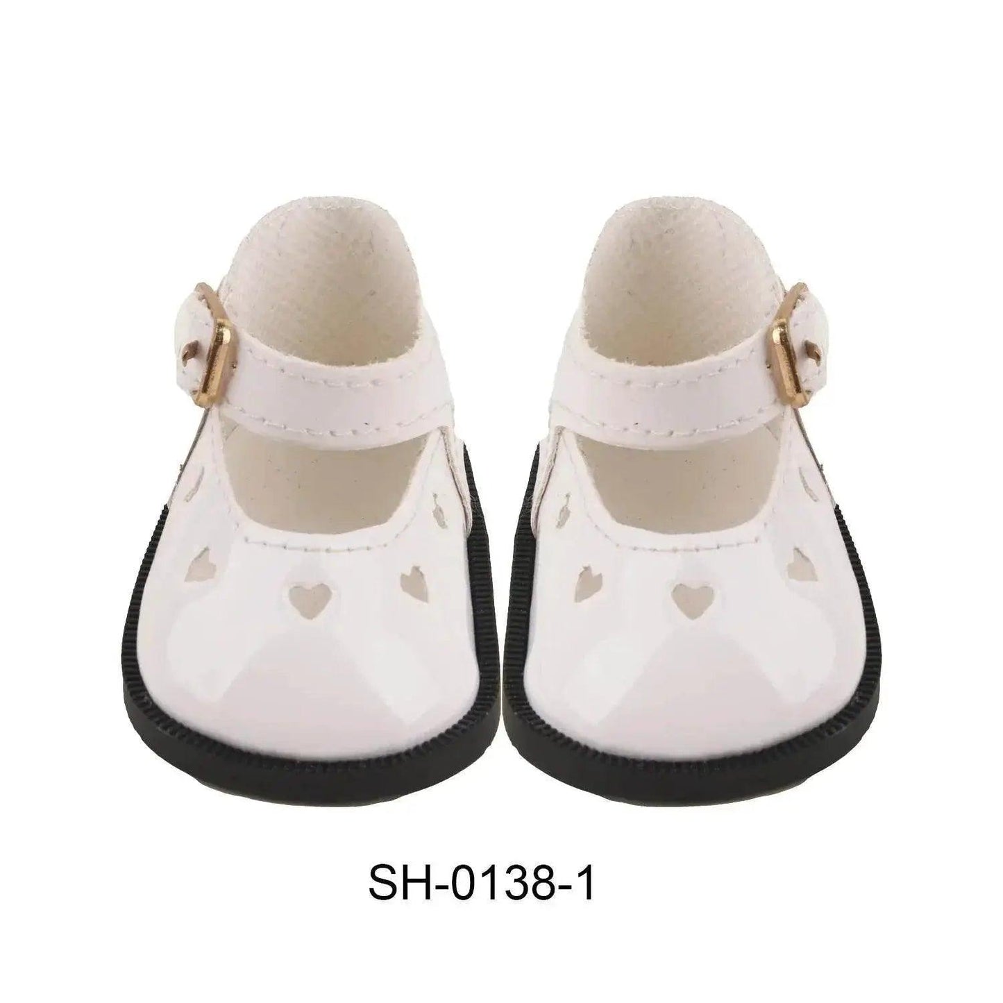  Charming Doll Shoes 7cm Heart Cutout Toyland EU -  ToylandEU™