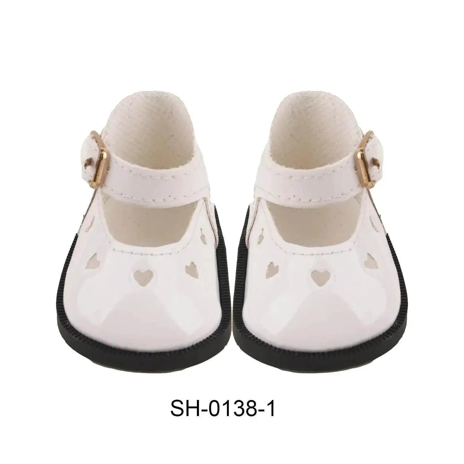  Charming Doll Shoes 7cm Heart Cutout Toyland EU -  ToylandEU™