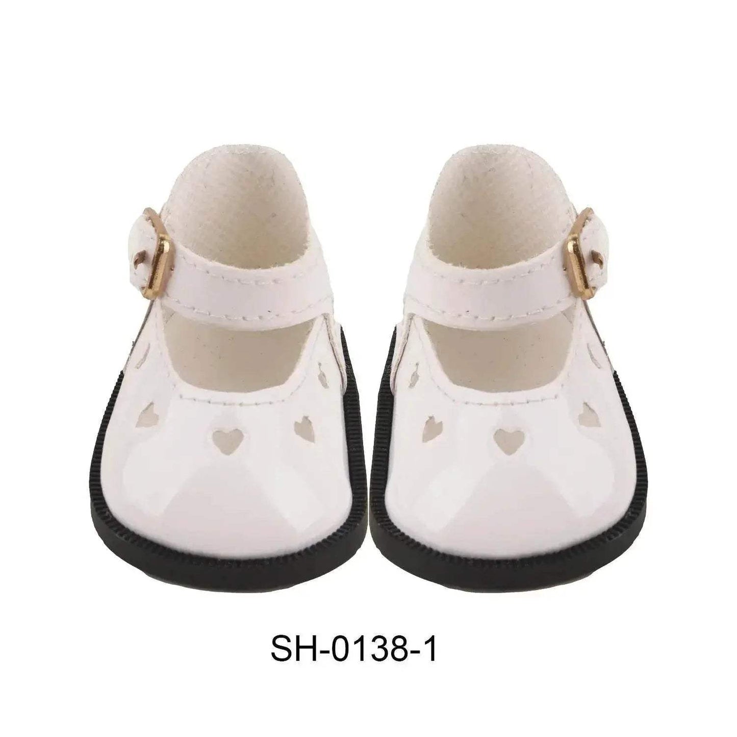  Charming Doll Shoes 7cm Heart Cutout Toyland EU -  ToylandEU™