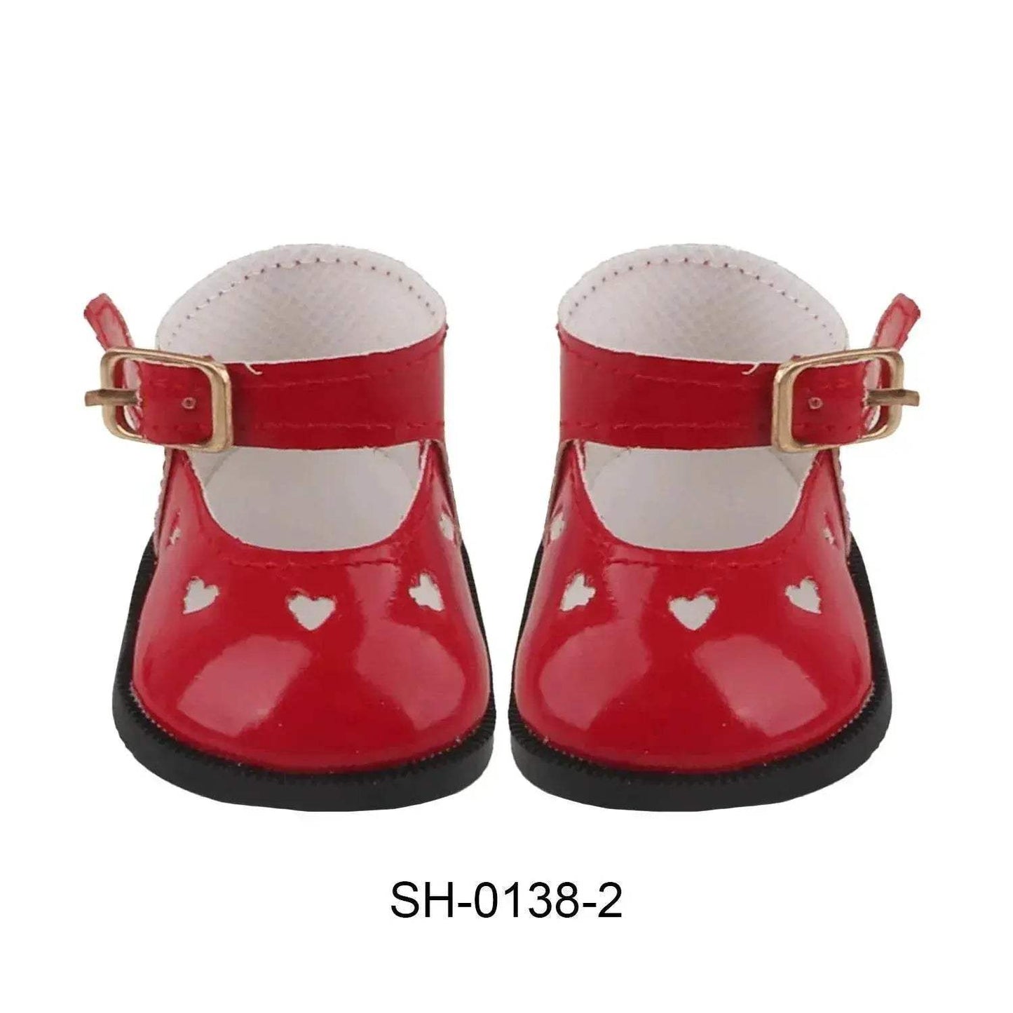  Charming Doll Shoes 7cm Heart Cutout Toyland EU -  ToylandEU™