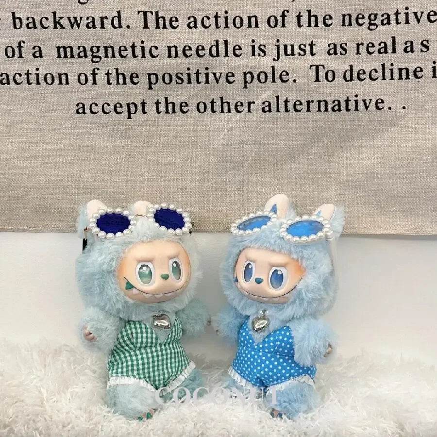 Charming Doll Swimsuit Set with Trendy Design for 15-17cm Ropa Labubu V2/V3 Dolls - ToylandEU