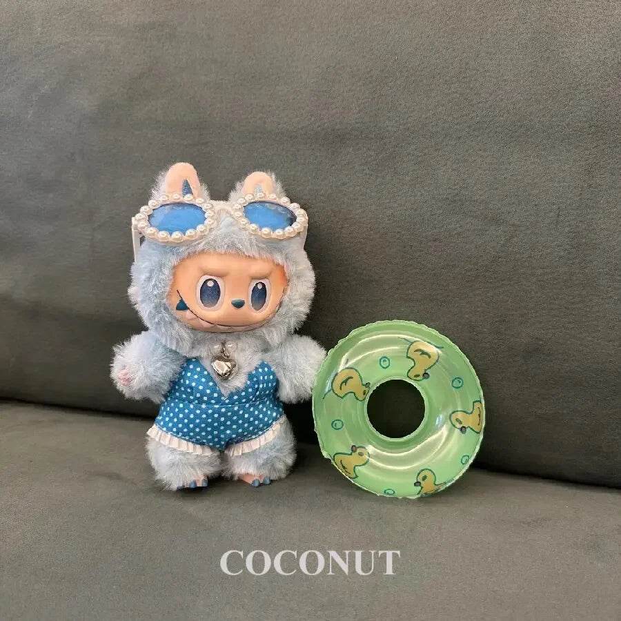 Charming Doll Swimsuit Set with Trendy Design for 15-17cm Ropa Labubu V2/V3 Dolls - ToylandEU