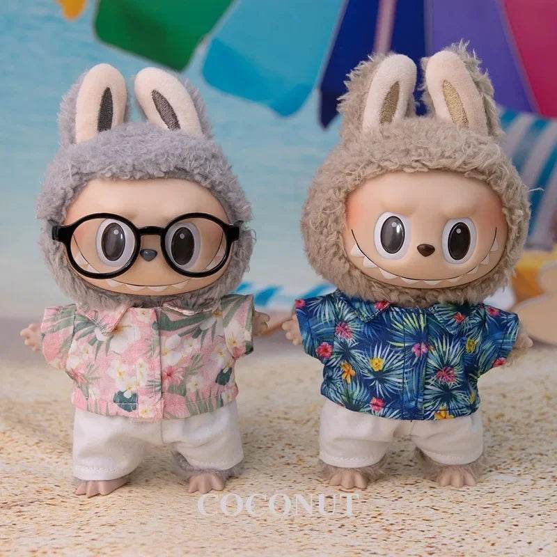 Charming Doll Swimsuit Set with Trendy Design for 15-17cm Ropa Labubu V2/V3 Dolls - ToylandEU