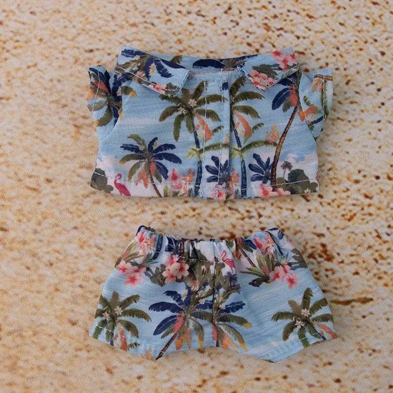 Charming Doll Swimsuit Set with Trendy Design for 15-17cm Ropa Labubu V2/V3 Dolls - ToylandEU