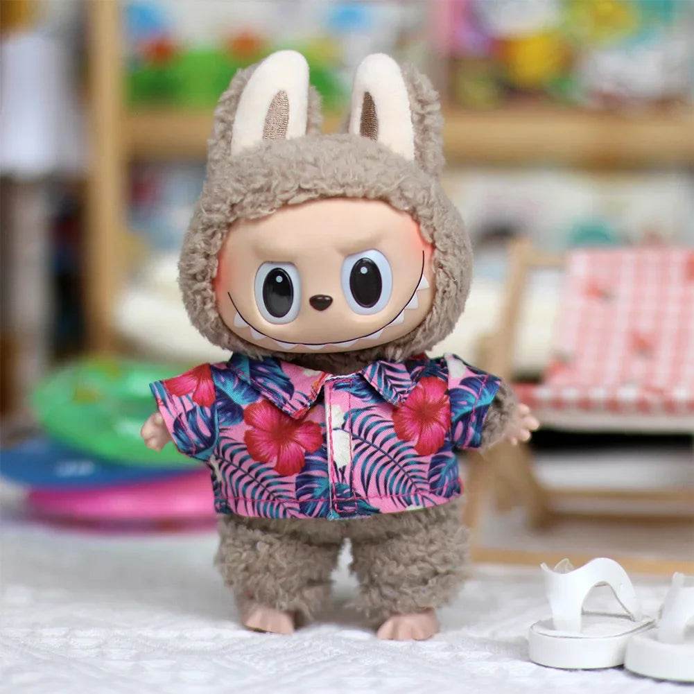 Charming Doll Swimsuit Set with Trendy Design for 15-17cm Ropa Labubu V2/V3 Dolls - ToylandEU