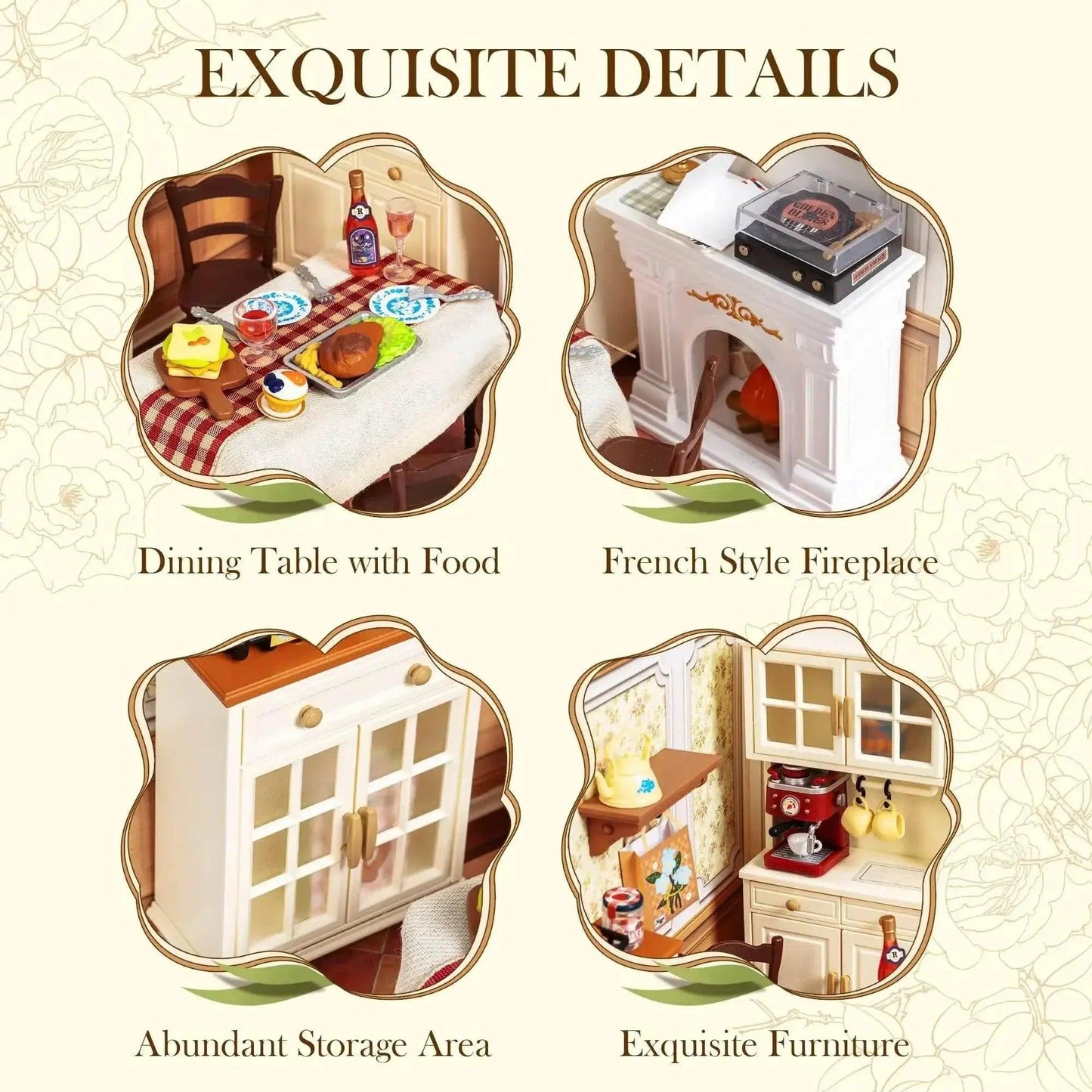  Charming Dollhouse Kit 1To24 Dining Room Toyland EU -  ToylandEU™