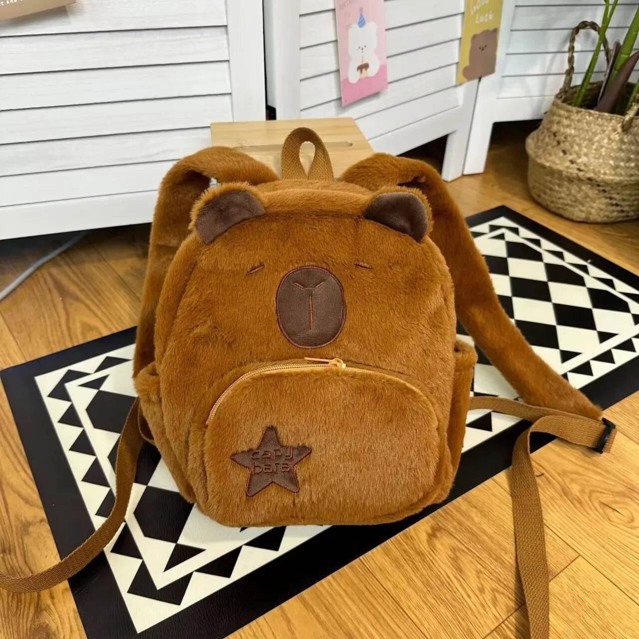 Charming Dolphin & Capybara Plush Backpack - Whimsical Fun for All Ages - ToylandEU