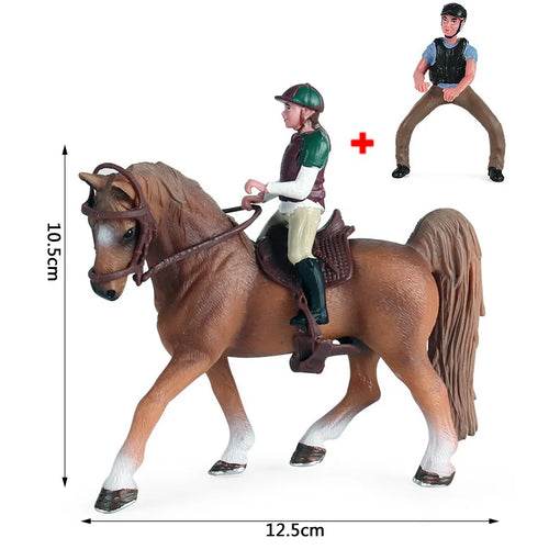 Charming Equestrian Knight Horse Fence Cart Figurine for Farm Lovers - ToylandEU