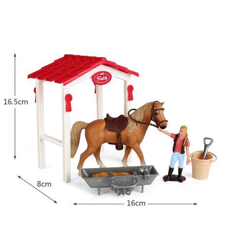 Charming Equestrian Knight Horse Fence Cart Figurine for Farm Lovers - ToylandEU