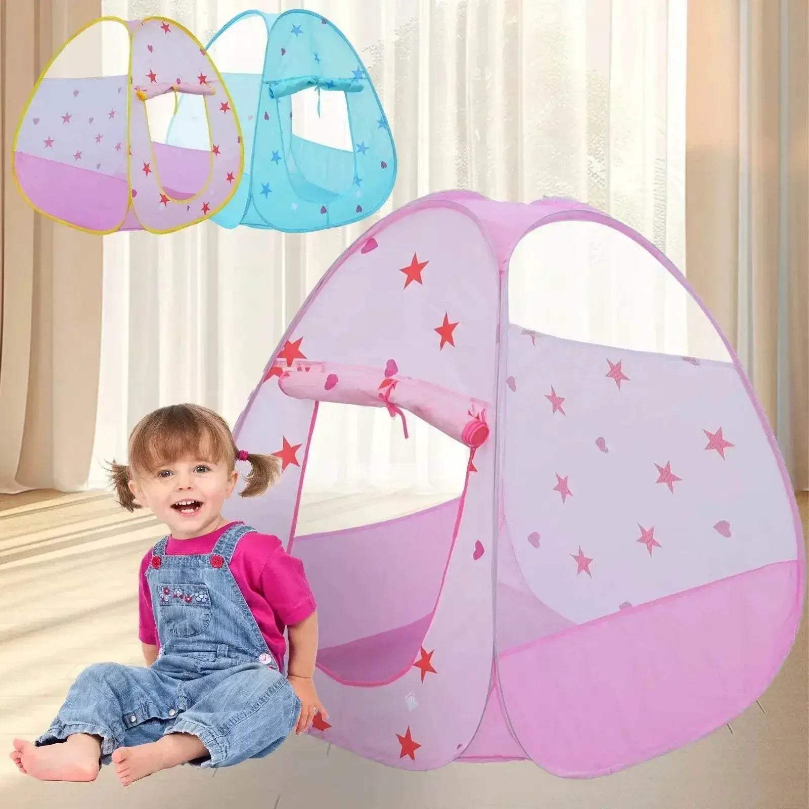  Charming Foldable Kids Tent Play House Toyland EU -  ToylandEU™