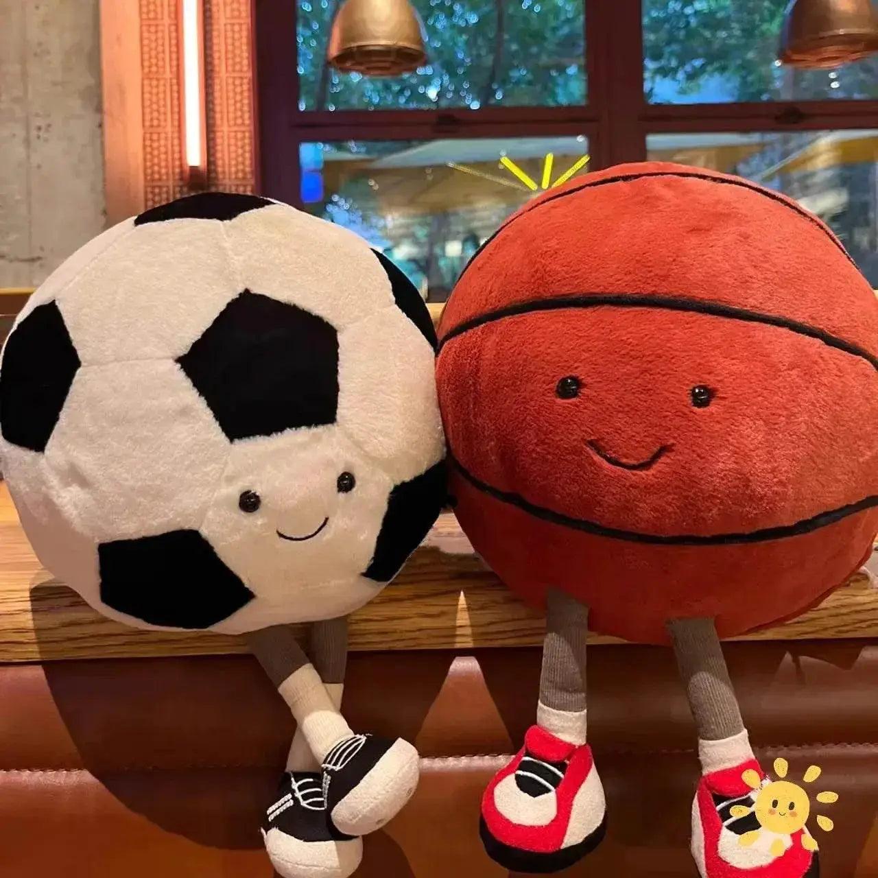  Charming Football/Soccer/Basketball Plush Cushion - Fun, Soft & Playful -  ToylandEU™