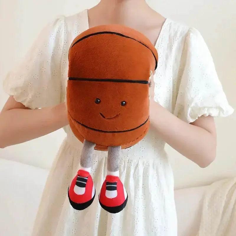  Charming Football/Soccer/Basketball Plush Cushion - Fun, Soft & Playful -  ToylandEU™