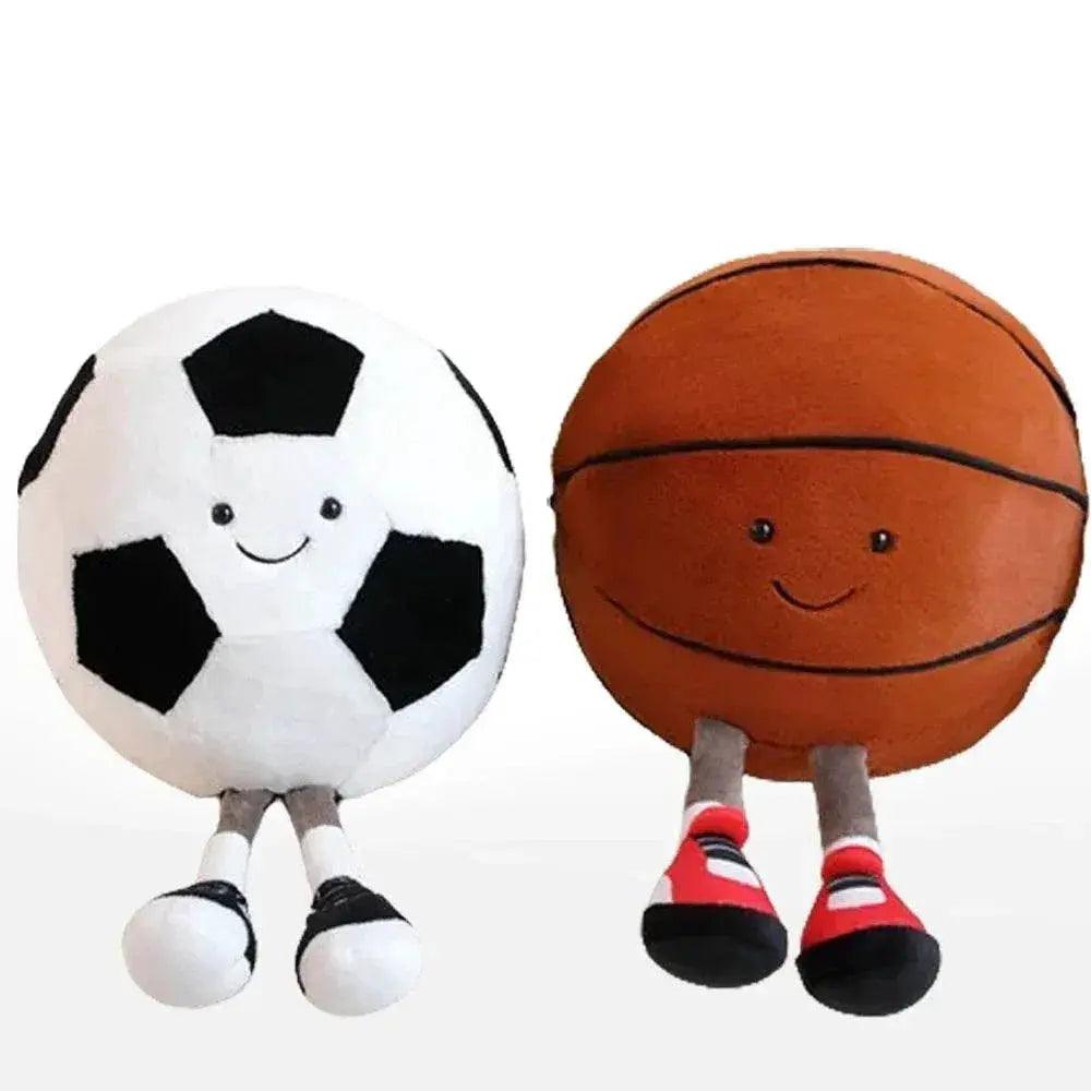  Charming Football/Soccer/Basketball Plush Cushion - Fun, Soft & Playful -  ToylandEU™