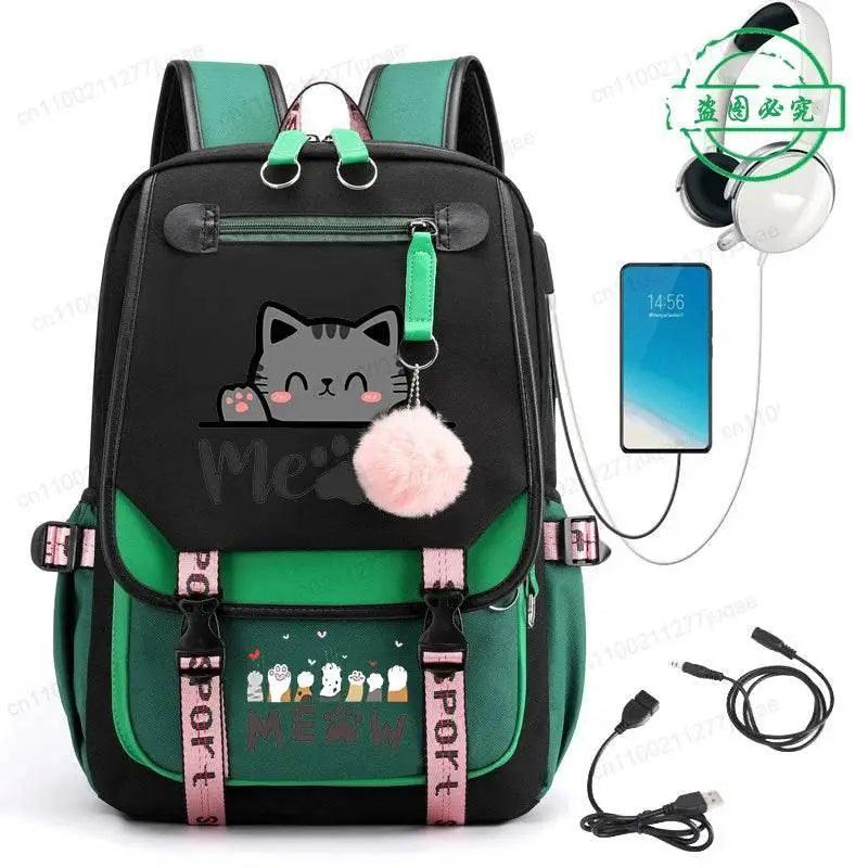  Charming Kawaii Cat Backpack 25L School Bag Toyland EU -  ToylandEU™