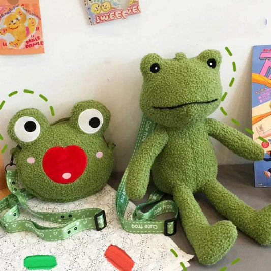 Charming Kids Frog Plush Backpack - Soft, Fun & School-Ready! - ToylandEU