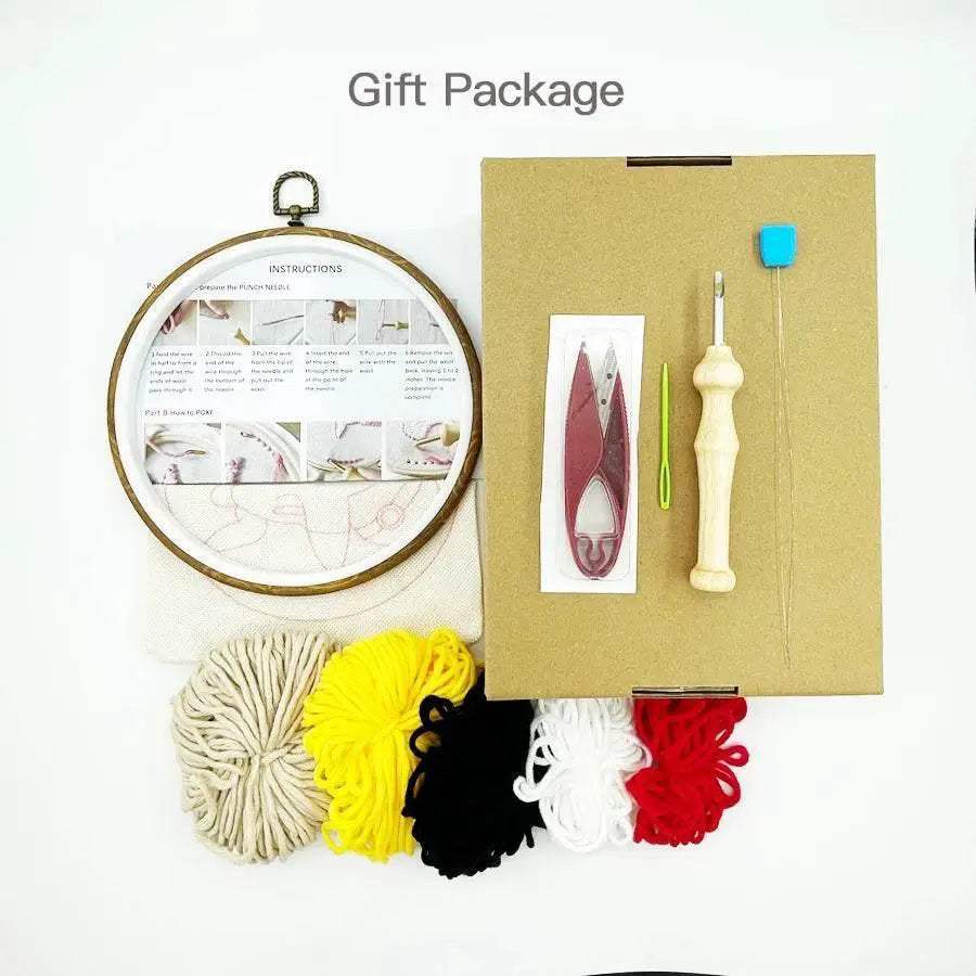  Charming Landscape Punch Needle Kit - Easy Embroidery with Soft Yarn for Home Decor -  ToylandEU™
