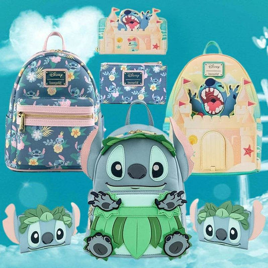 Charming Lilo And Stitch Mini Backpack Purse With Springtime Daisy Snow Cone Theme For Cosplay Date Night And Travel - ToylandEU