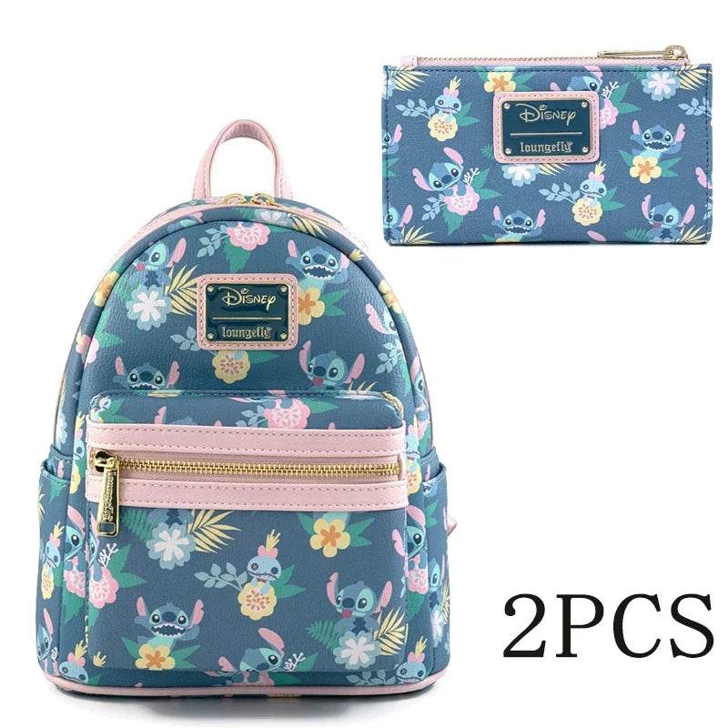 Charming Lilo And Stitch Mini Backpack Purse With Springtime Daisy Snow Cone Theme For Cosplay Date Night And Travel - ToylandEU