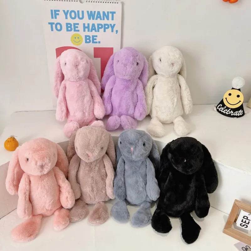 Charming Long Ear Bunny Plush Bag - Luxurious Imitation Fur Delight - ToylandEU