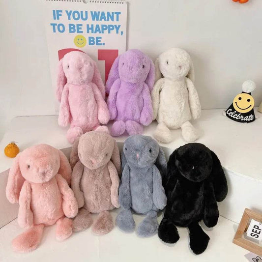 Charming Long Ear Bunny Plush Bag - Luxurious Imitation Fur Delight - ToylandEU