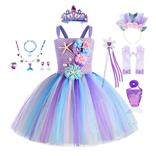 Charming Mermaid Tutu Dress Under Sea Theme For Girls 1 12 - ToylandEU