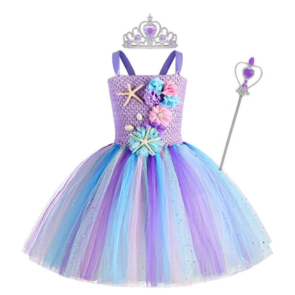 Charming Mermaid Tutu Dress Under Sea Theme For Girls 1 12 - ToylandEU