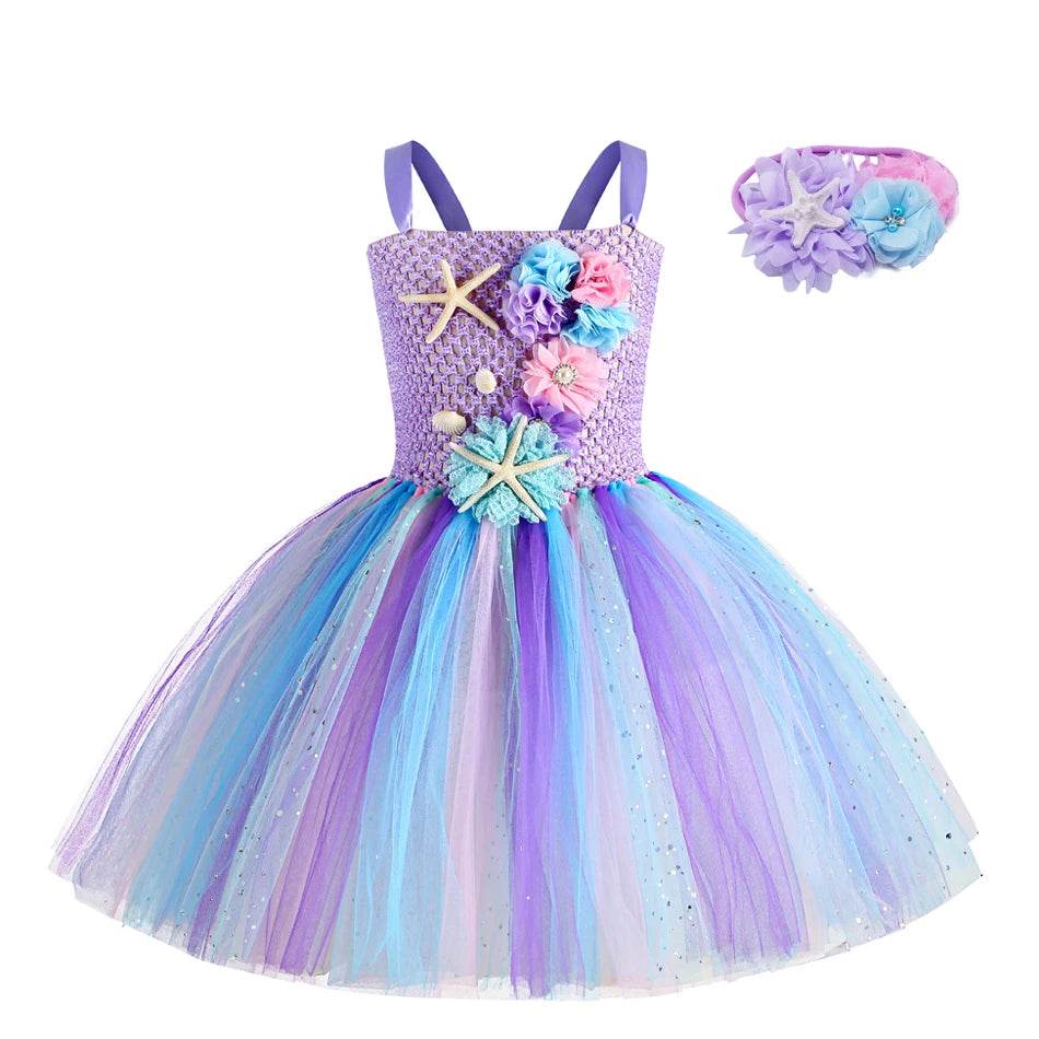 Charming Mermaid Tutu Dress Under Sea Theme For Girls 1 12 - ToylandEU