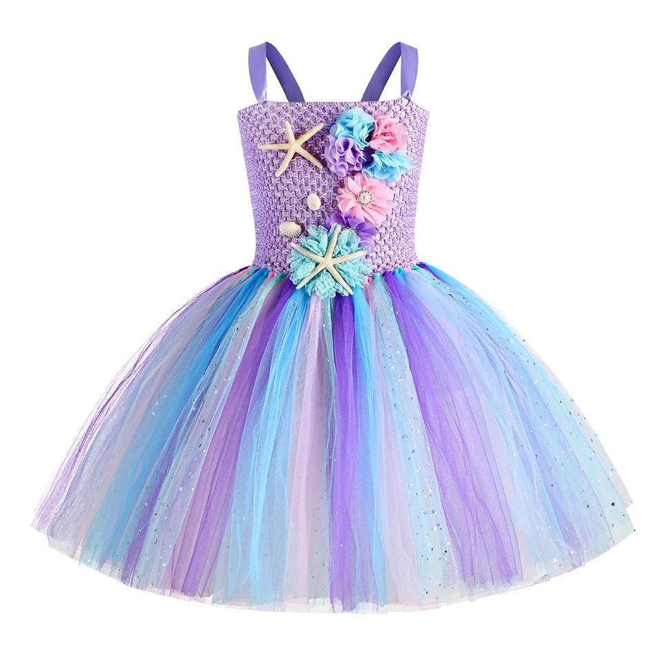 Charming Mermaid Tutu Dress Under Sea Theme For Girls 1 12 - ToylandEU