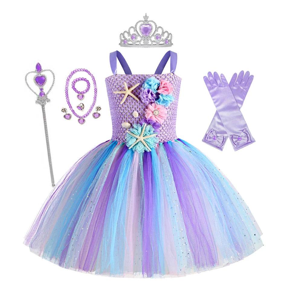 Charming Mermaid Tutu Dress Under Sea Theme For Girls 1 12 - ToylandEU