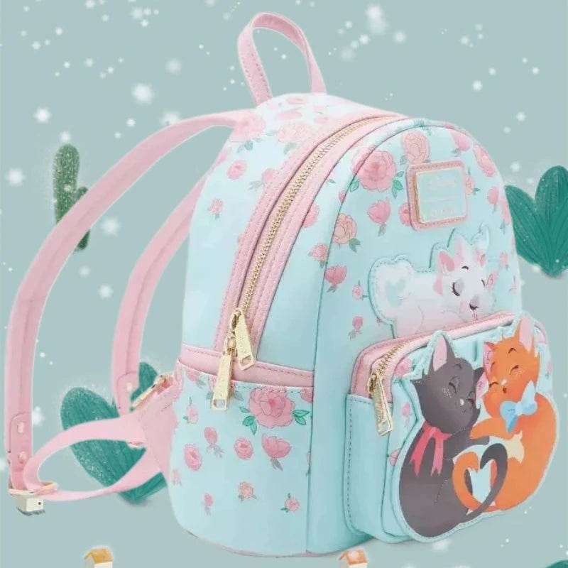 Charming Mini Backpack Sleeping Marie Aristocats Design For Unisex Disney Fans And Everyday School Use - ToylandEU