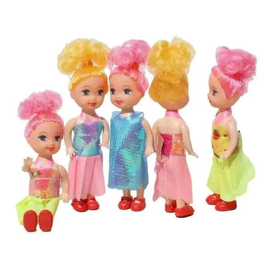 Charming Mini Pocket Princess Dolls Set - Perfect Gift for Ages 2-3 - ToylandEU