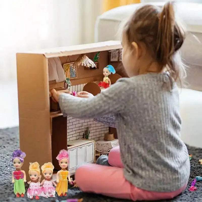  Charming Mini Pocket Princess Dolls Set - Perfect Gift for Ages 2-3 -  ToylandEU™