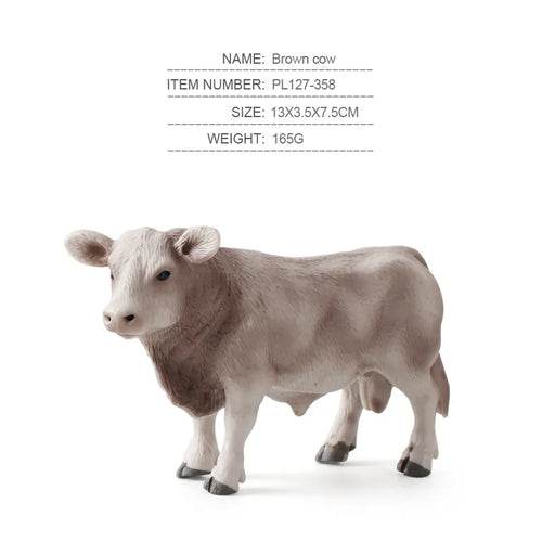 Charming Ranch Animal Figurines Set - Realistic Cattle & Poultry Models - ToylandEU