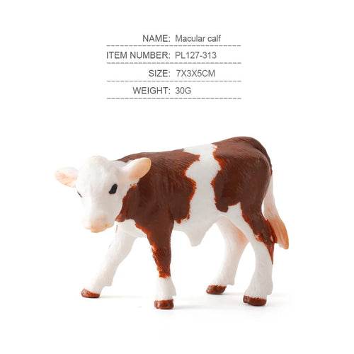 Charming Ranch Animal Figurines Set - Realistic Cattle & Poultry Models - ToylandEU