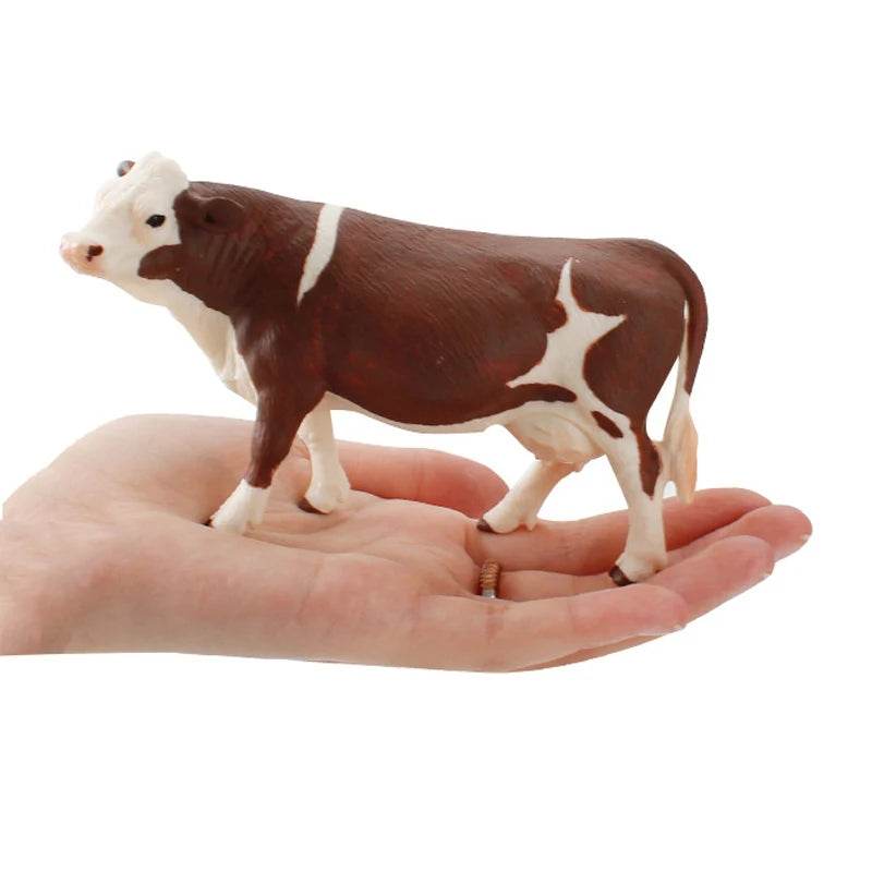 Charming Ranch Animal Figurines Set - Realistic Cattle & Poultry Models - ToylandEU