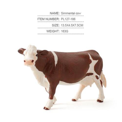 Charming Ranch Animal Figurines Set - Realistic Cattle & Poultry Models - ToylandEU