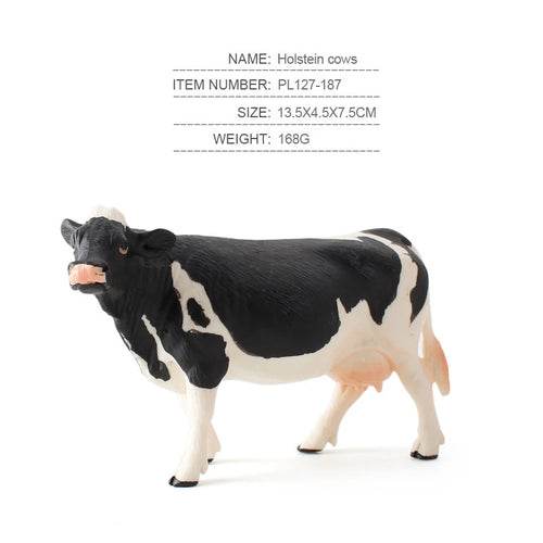 Charming Ranch Animal Figurines Set - Realistic Cattle & Poultry Models - ToylandEU