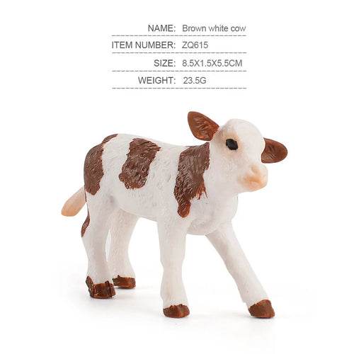 Charming Ranch Animal Figurines Set - Realistic Cattle & Poultry Models - ToylandEU