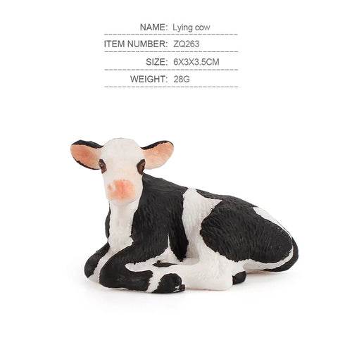 Charming Ranch Animal Figurines Set - Realistic Cattle & Poultry Models - ToylandEU