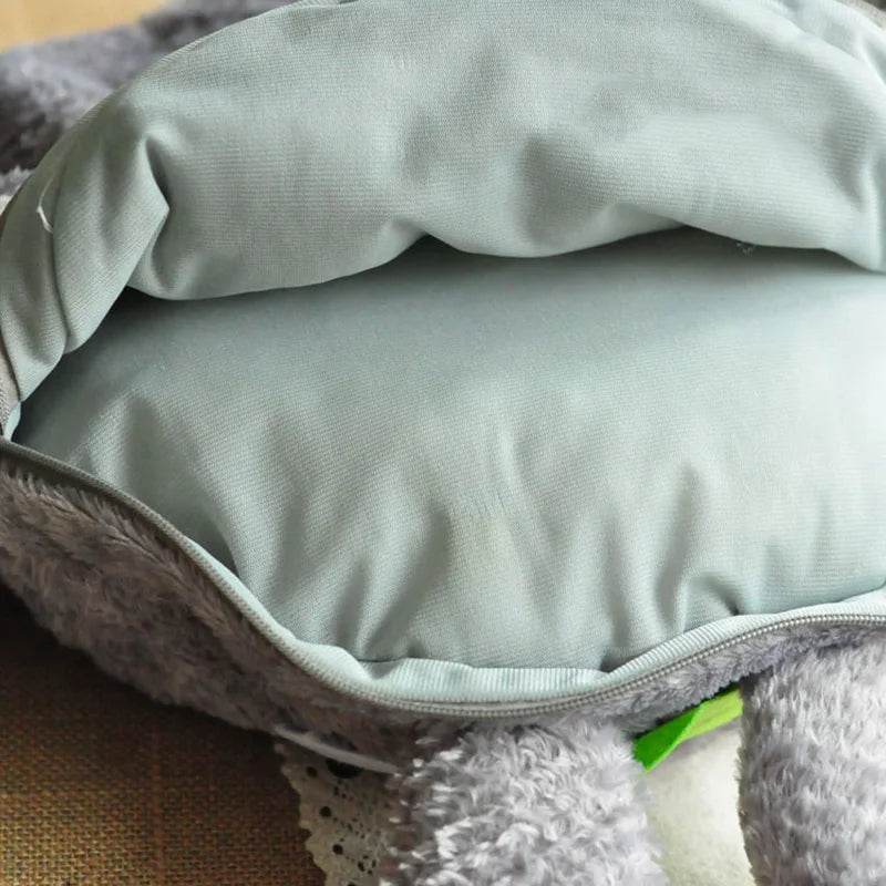 Charming Totoro Plush Backpack with Green Leaf Design for Kids - ToylandEU