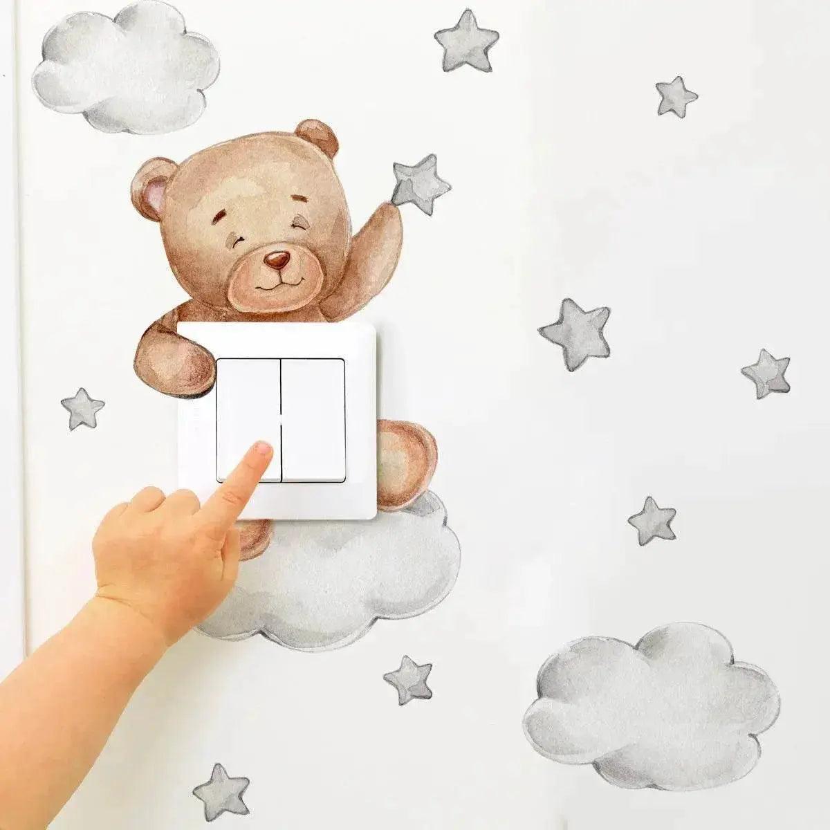  Charming Wall Decals 3D Bear Elephant Star Toyland EU -  ToylandEU™