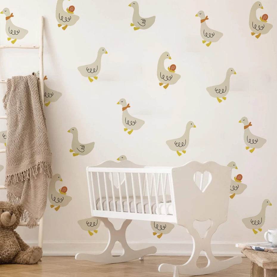 Charming Wall Stickers 3D Removable Ducks Stars Kids Room - ToylandEU