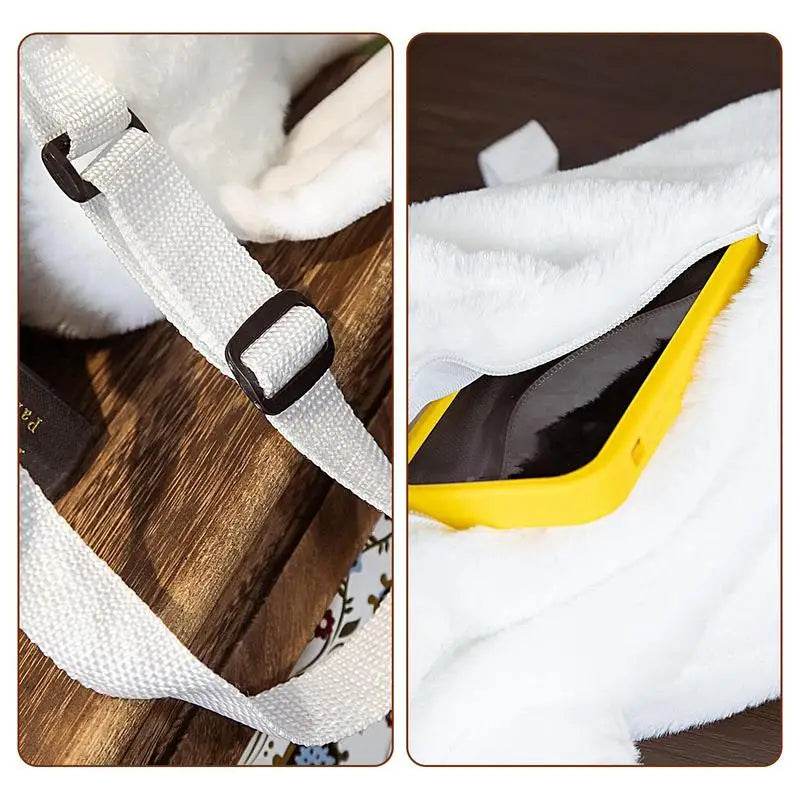 Charming White Seal Plush School Backpack - Cute & Spacious for Kids - ToylandEU